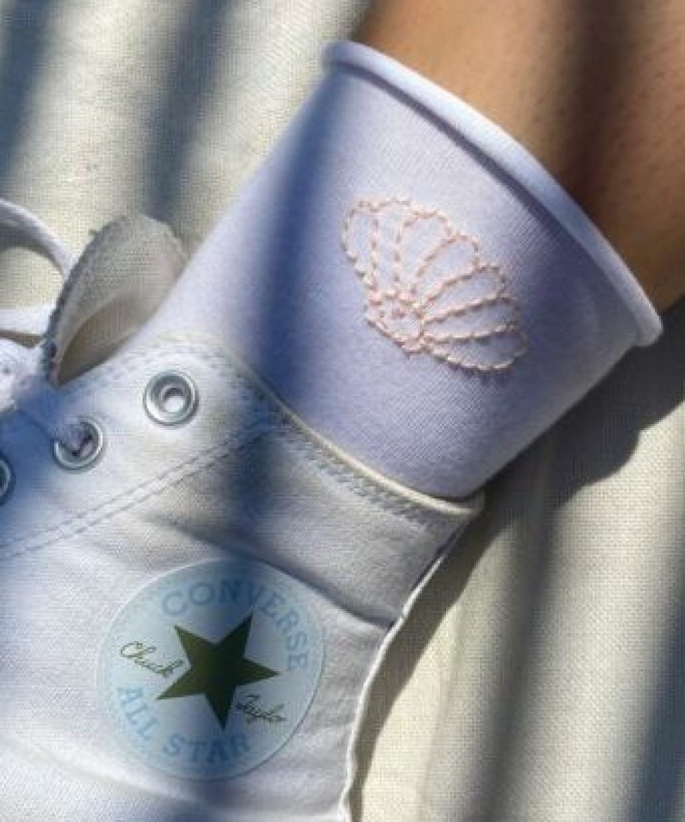 chaussettes coquillage